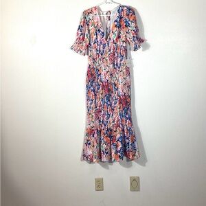 Luxxel Multicolor Floral Midi Dress